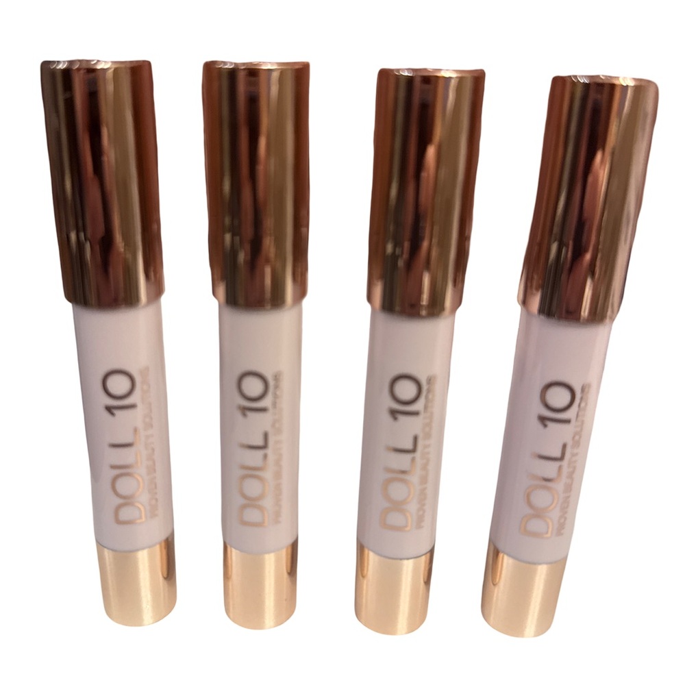 BEAUTY BUNDLE 🔥 LOT OF 4 DOLL10 ‘ENJOY LIFE’ LIP CRAYONS 💕